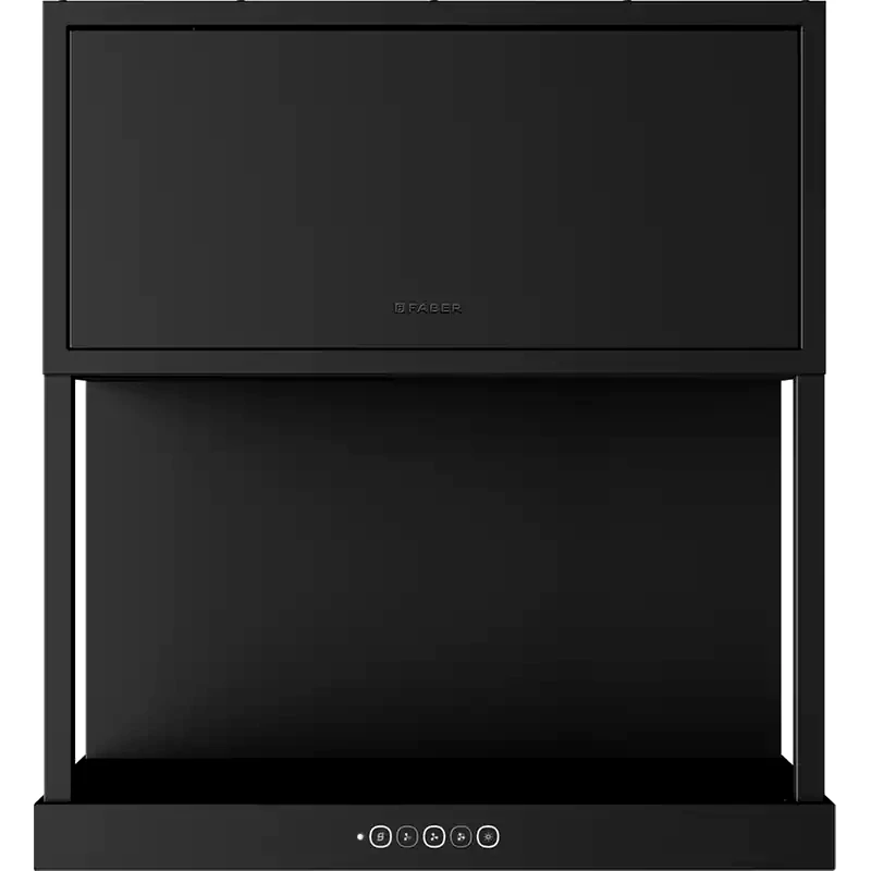 FABER FABER MODULAR F60 BK 60 cm Μαύρο Απορροφητήρας Καμινάδα - Τζάκι