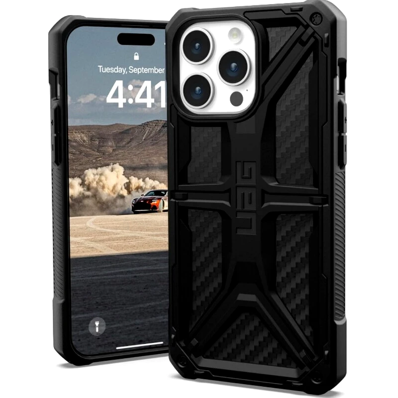 UAG Θήκη Apple iPhone 15 Pro Max - UAG Monarch - Carbon Fiber