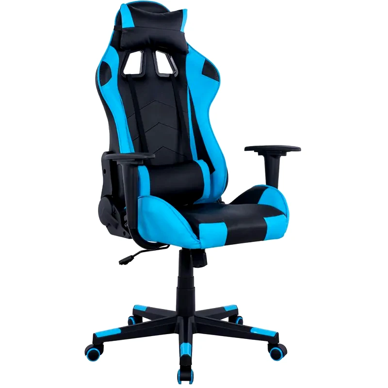 HOMEMARKT Καρέκλα Gaming Γραφείου HomeMarkt Winter από Τεχνητό Δέρμα - Σιελ/Μαύρη