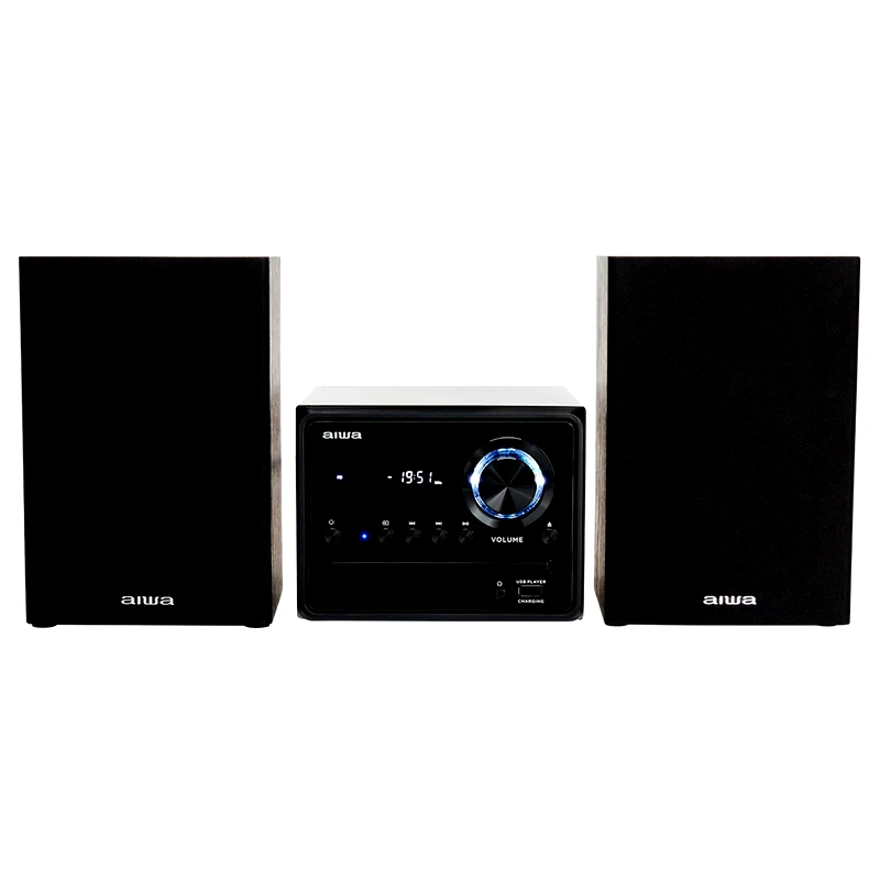 AIWA Ηχοσύστημα Aiwa MSBTU-300 2.0 20W Με CD/Digital Media Player - Μαύρο