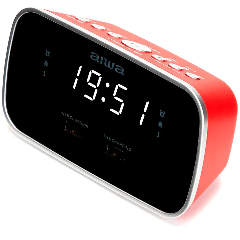 AIWA Ράδιο - Ξυπνητήρι Aiwa CRU-19RD - Κόκκινο