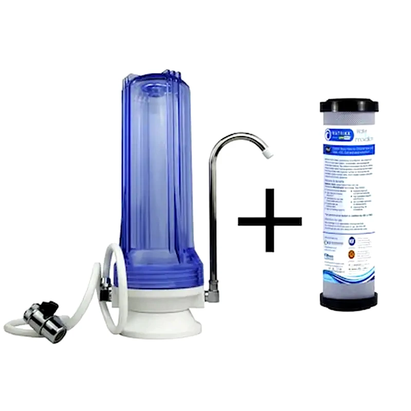 QWATERFILTERS Φίλτρο Άνω Πάγκου + Ανταλλακτικό Matrikx Pb1 0,5micron