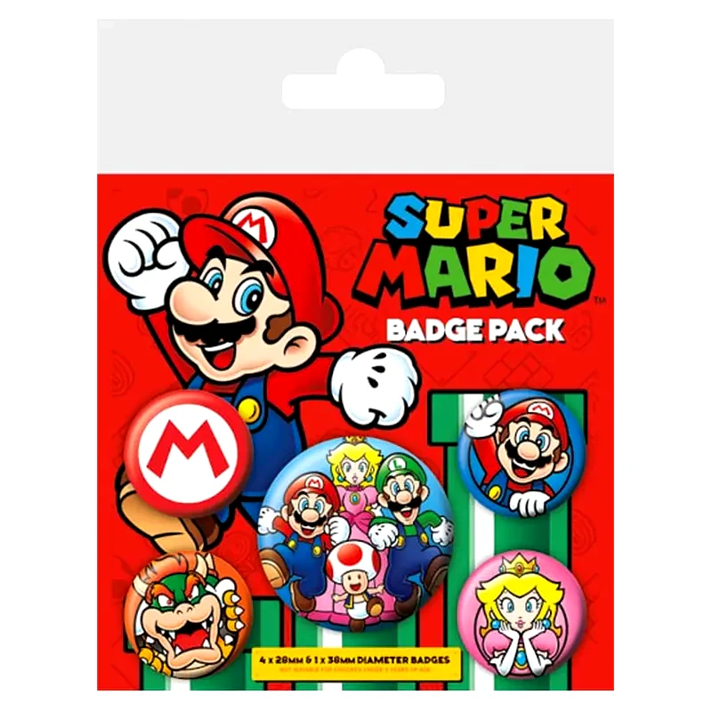 ABYSSE CORP Σετ Κονκάρδες Pyramid International Super Mario - Πολύχρωμη