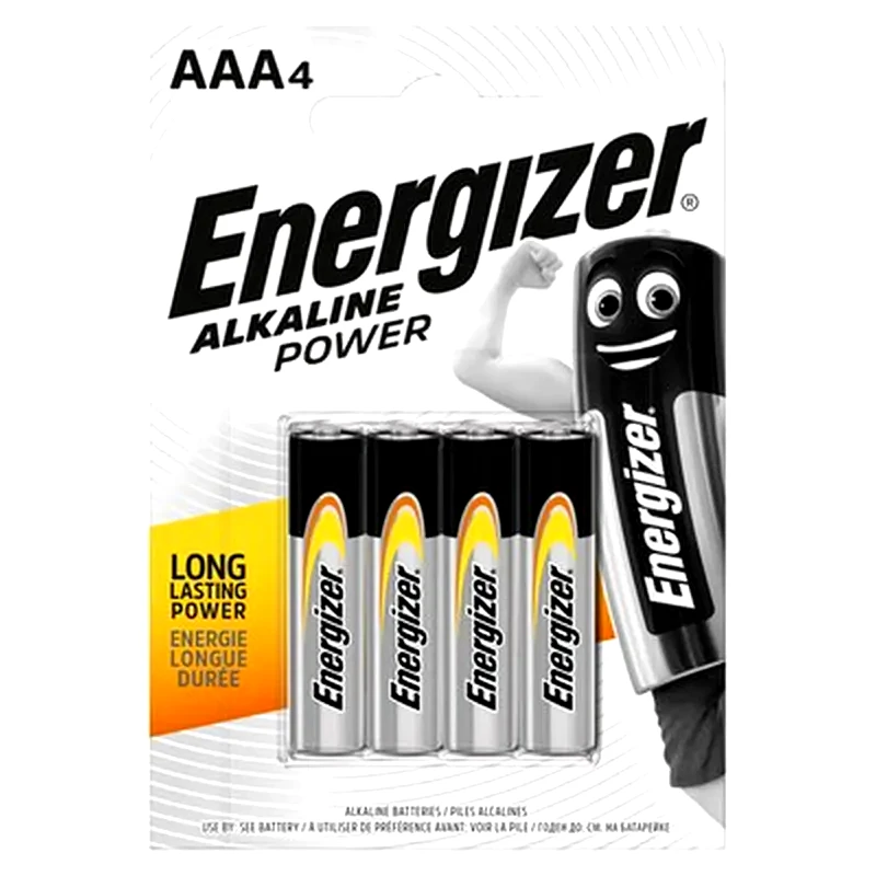 ENERGIZER Energizer Αλκαλικές Μπαταρίες ΑΑΑ 1.5V 4τμχ