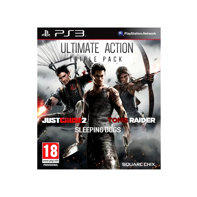 SQUARE ENIX Ultimate Action Pack (Just Cause 2 Sleeping Dogs Tomb Raider) - PS3 Game