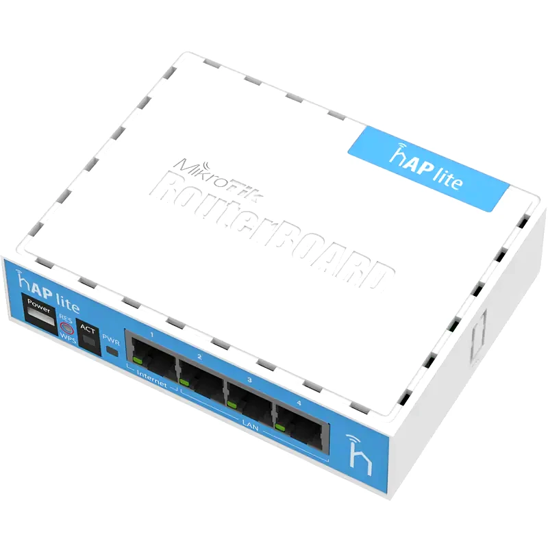 MIKROTIK Mikrotik HAP Lite RB941-2nD Ασύρματο Router WiFi 4 με 4 Θύρες Ethernet