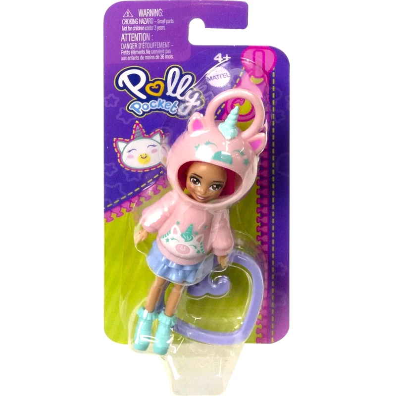 MATTEL Polly Pocket Κούκλα Με Φουτεράκι - Μονόκερος