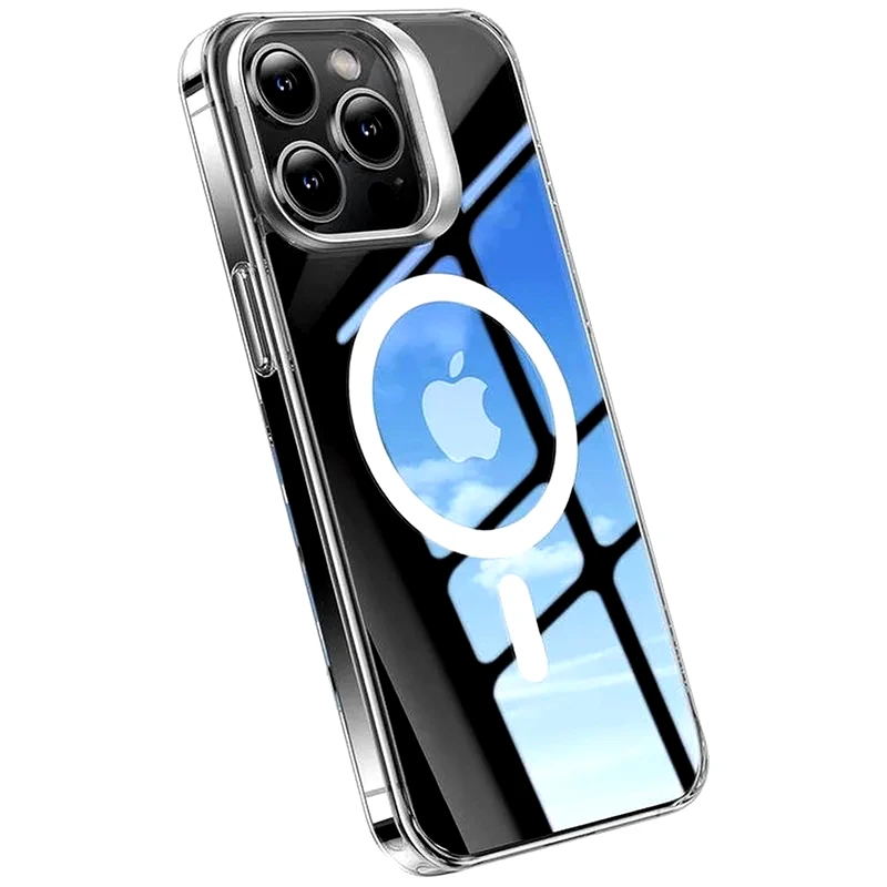 TORRAS Θήκη Apple iPhone 15 Pro - TORRAS Upro Lstand Clear-Mag Case με MagSafe - Διάφανο