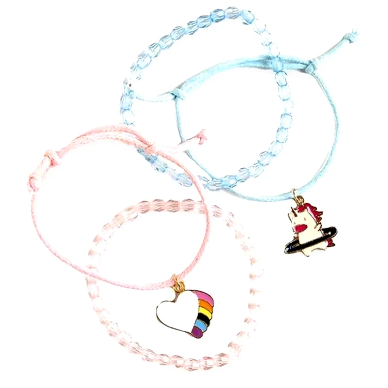 MARTINELIA Martinelia Door Hanger Bracelets – 4 Βραχιολάκια Καρδιά Μονόκερος Ηλικία 3+ (8901b) Διαφορα Σχέδια