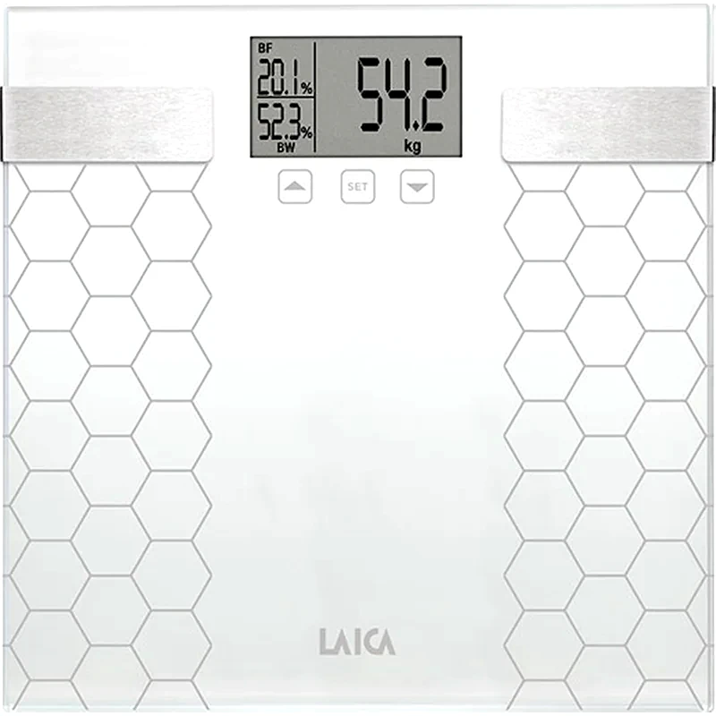 LAICA Ψηφιακή Ζυγαριά Σώματος LAICA PS5014 με Λιπομετρητή - Λευκή