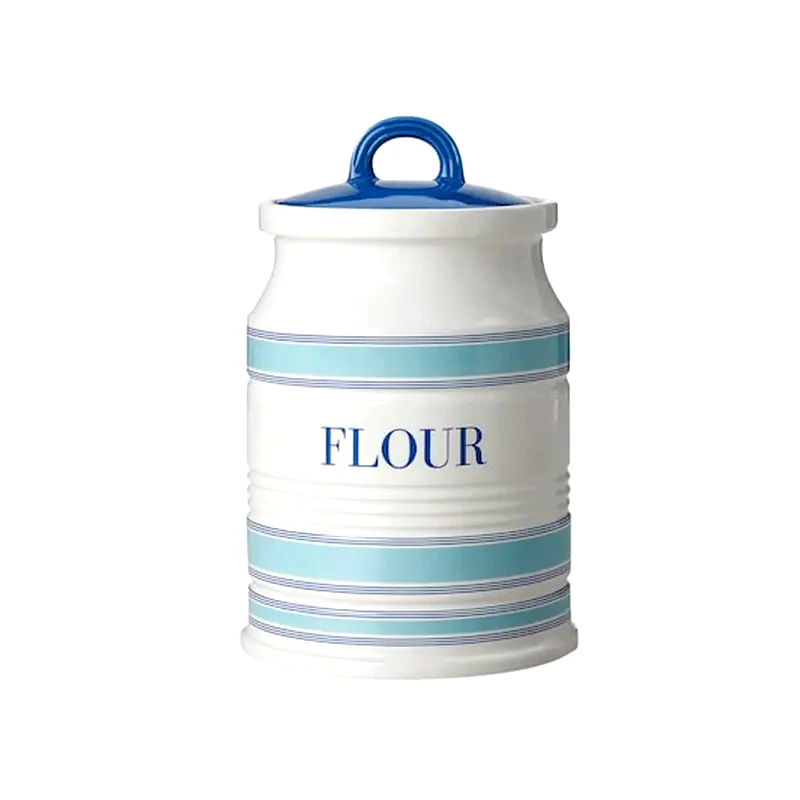 MAXWELL WILLIAMS Δοχείο Αποθήκευσης Τροφίμων Maxwell Williams Flour Κεραμικό 1.5lt - Λευκό/Mπλέ
