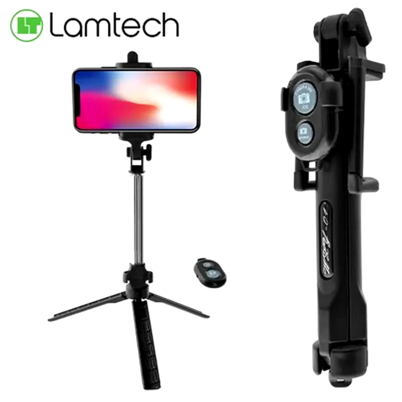 LAMTECH TRIPOD SELFIE STICK BLACK