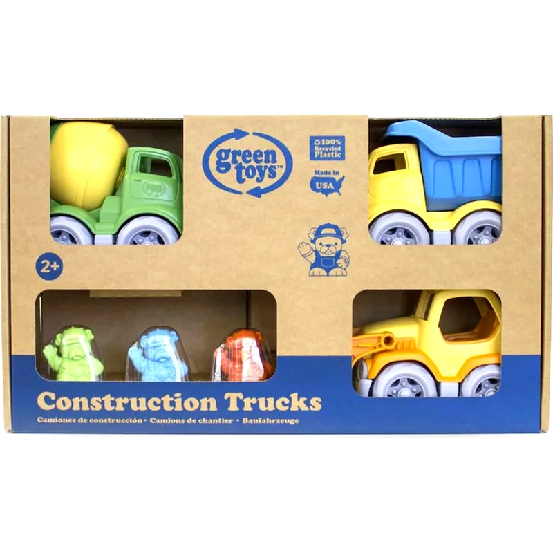 GREEN TOYS Green Toys 3 Μπουλντόζες με 3 Φιγούρες (CST3-1209)