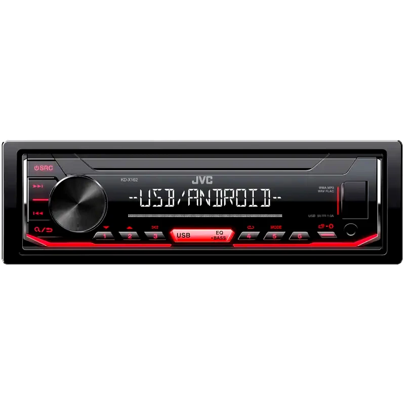 JVC Ηχοσύστημα Αυτοκινήτου JVC KD-X162 (USB/AUX) με Αποσπώμενη Πρόσοψη