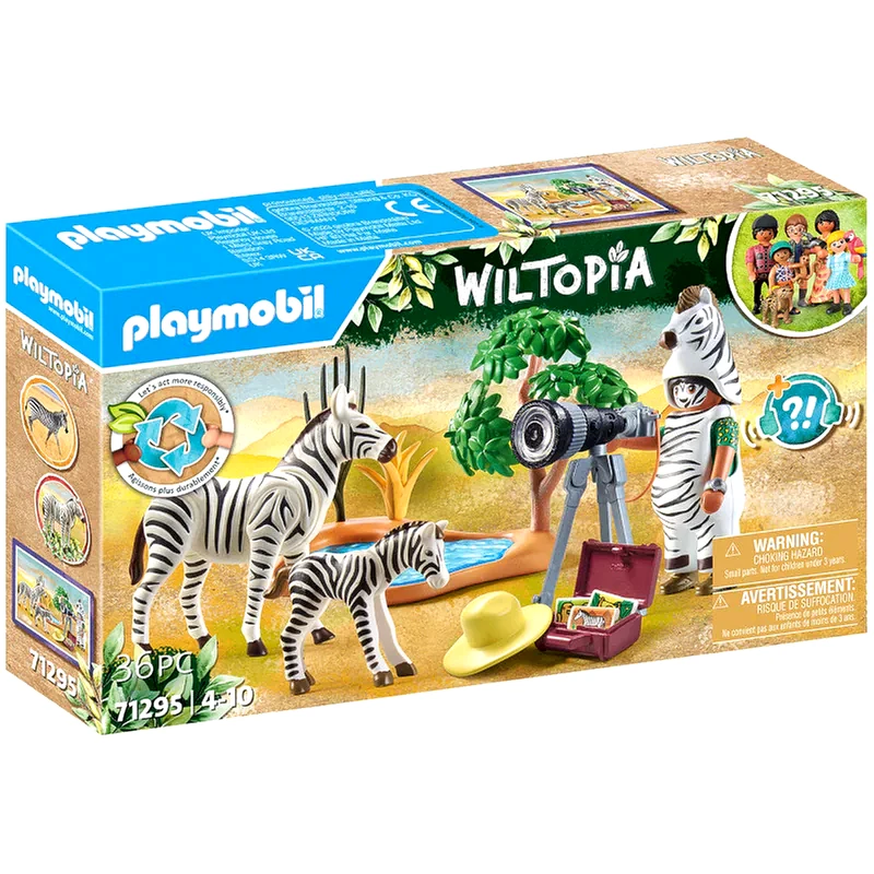 PLAYMOBIL PLAYMOBIL® Wiltopia Φωτογραφίζοντας Τις Ζέβρες (71295)