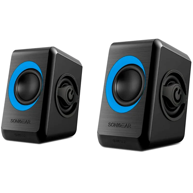 SONIC GEAR Ηχεία Υπολογιστή 2.0 Sonic Gear Quatro 2 6W - Blue