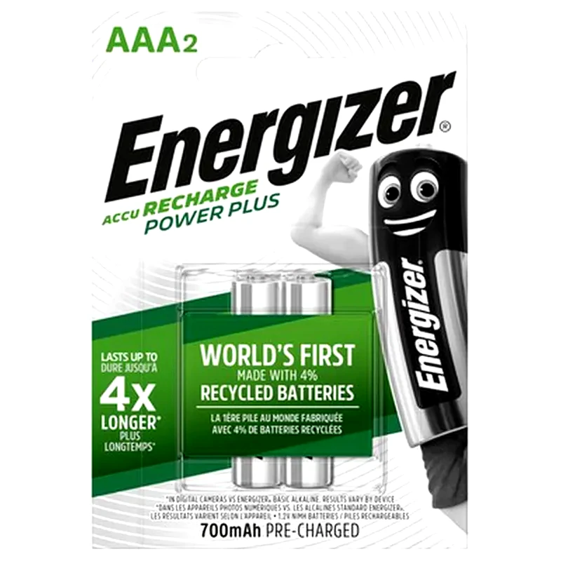 ENERGIZER Επαναφορτιζόμενες Μπαταρίες Energizer Power Plus AAA