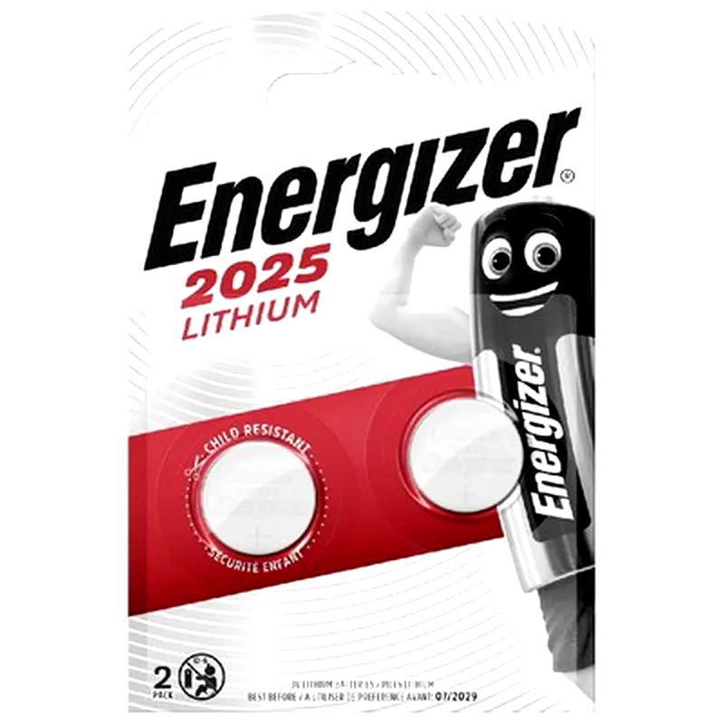 ENERGIZER Buttoncell Μπαταρίες Λιθίου Energizer CR2025 3V 2τμχ