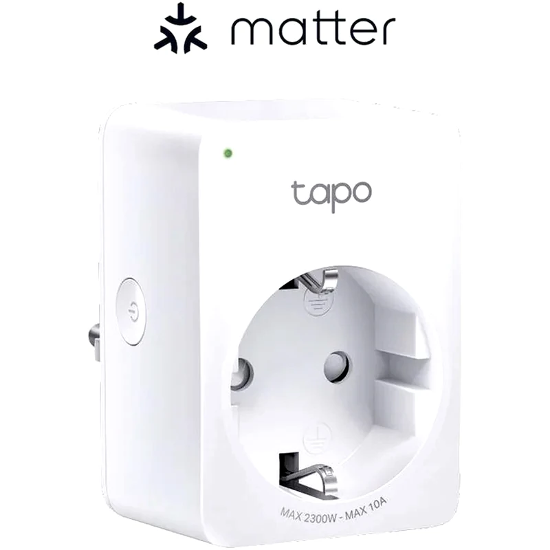 TP-LINK Έξυπνη πρίζα ρεύματος TP-Link Tapo P100M με Wi-Fi, Bluetooth - 2300W