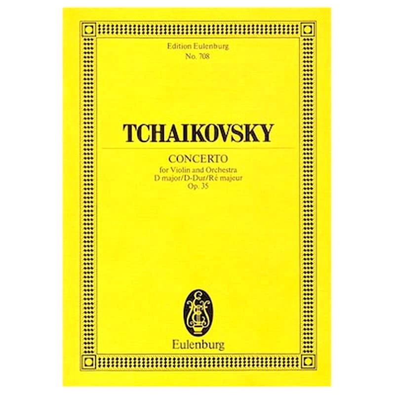 EDITIONS EULENBURG Tchaikovsky - Violin Concerto In D Major Op.35 [pocket Score]