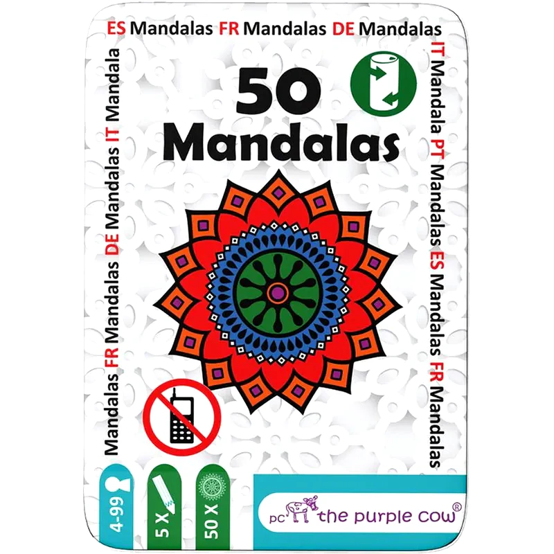 THE PURPLE COW Purple Cow Επιτραπέζιο 50 Καρτών mandalas