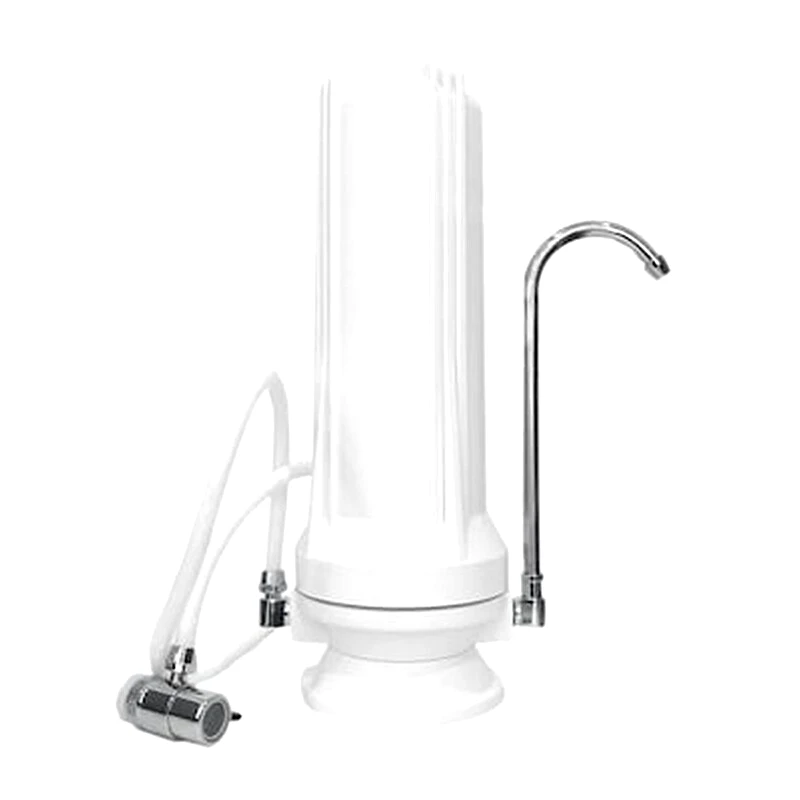 QWATERFILTERS Φίλτρο Νερού Άνω Πάγκου Με Inox Συνδέσμους