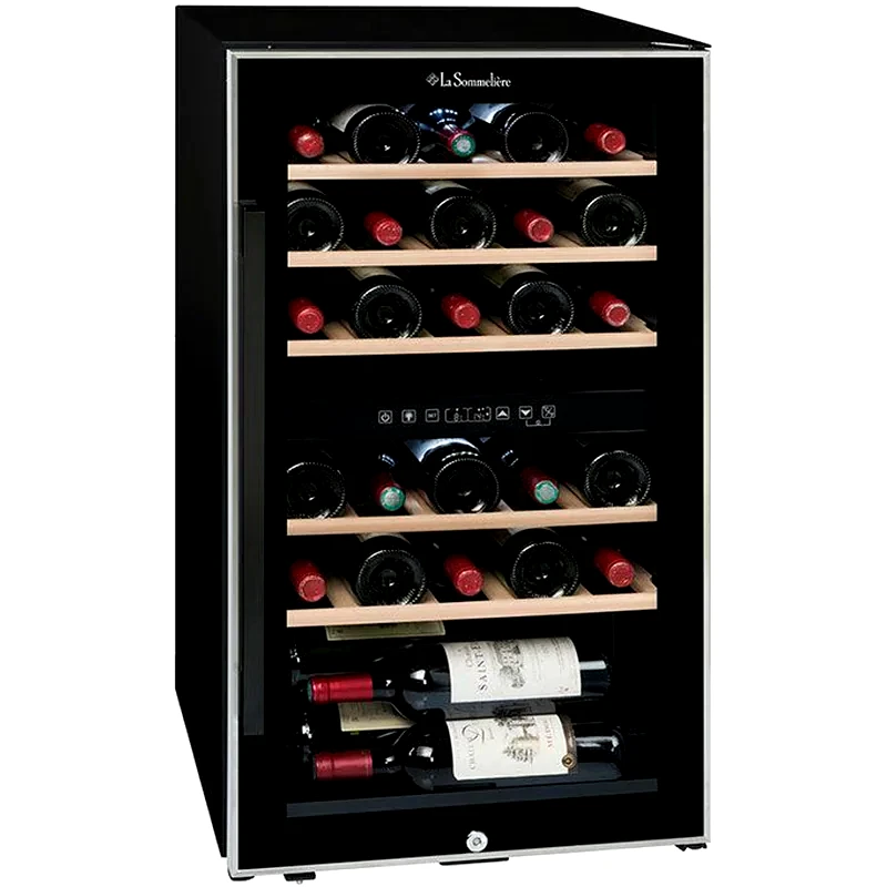LA SOMMELIERE LA SOMMELIERE ECS31.2Z για 29 Μπουκάλια Μαύρο Συντηρητής Κρασιών