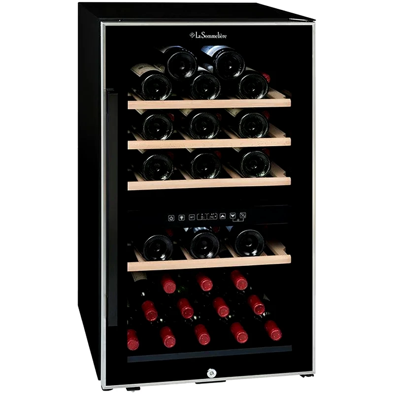 LA SOMMELIERE LA SOMMELIERE ECS51.2Z για 49 Μπουκάλια Μαύρο Συντηρητής Κρασιών
