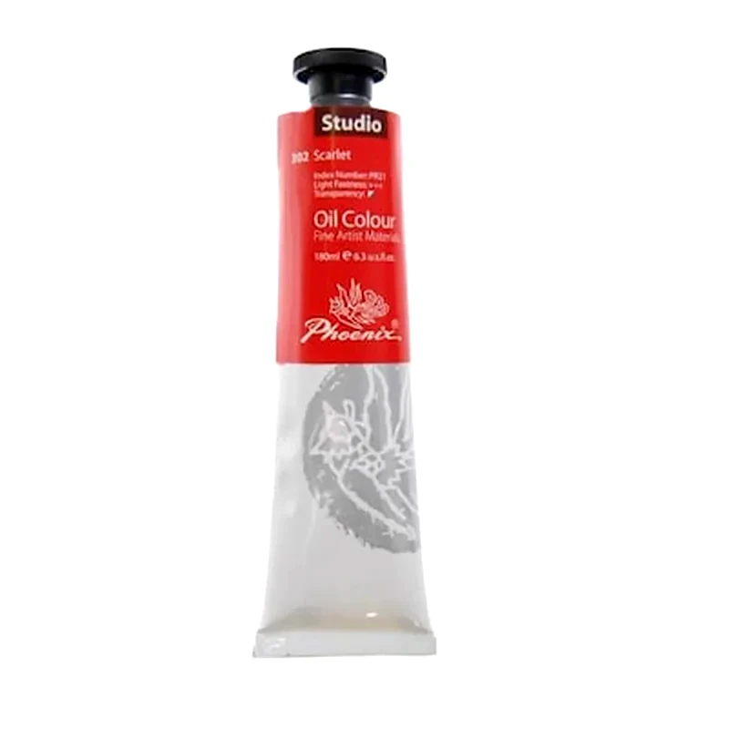 WUXI PHOENIX ARTIST MATERIALS IMP & EXP CO., LTD Phoenix Χρώμα Λαδιού Scarlet 180ml