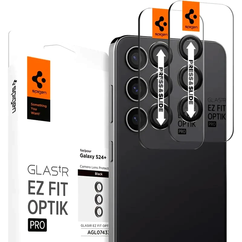 SPIGEN Προστατευτικό καμερών Samsung Galaxy S24 Plus - Spigen Tempered Glass Glas.tr Ez Fit Optik Pro 9h (2 Τεμάχια)