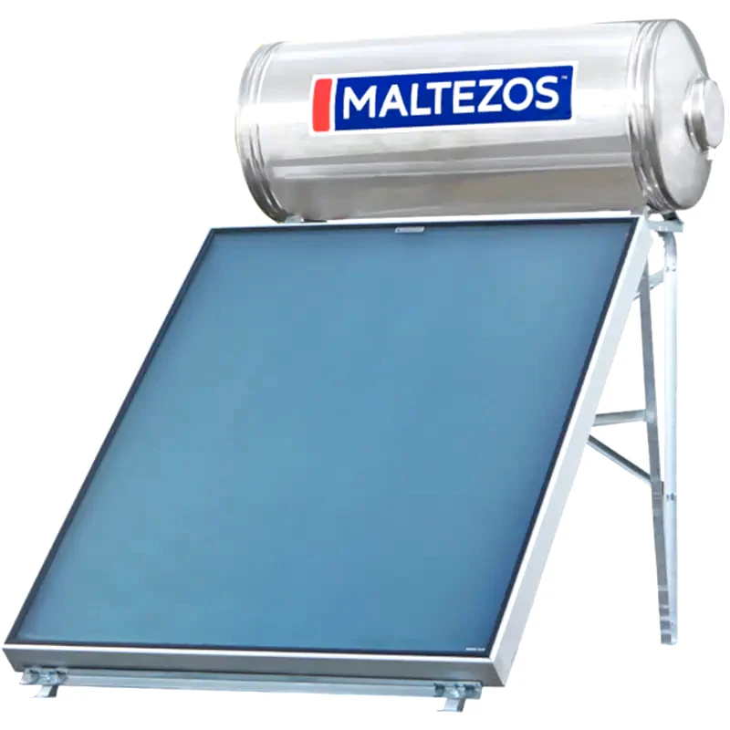 MALTEZOS Ηλιακός Θερμοσίφωνας MALTEZOS Inox 160L/1.95τμ Τριπλής Ενέργειας Κεραμοσκεπής