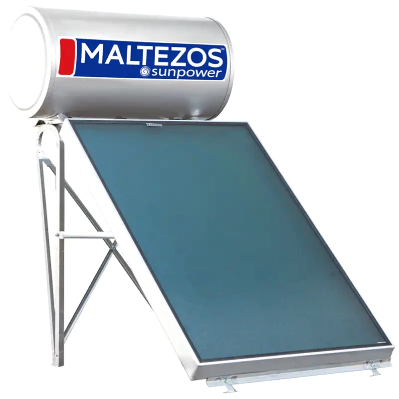 MALTEZOS Ηλιακός Θερμοσίφωνας MALTEZOS Sunpower 125L/1.5τμ Διπλής Ενέργειας Ταράτσας