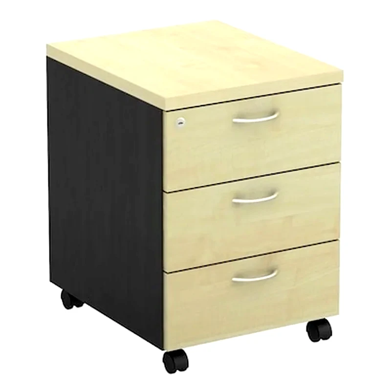 WOODWELL Συρταριέρα Γραφείου Woodwell από Μοριοσανίδα 40x48x56 cm - Ανθρακί/Μπεζ