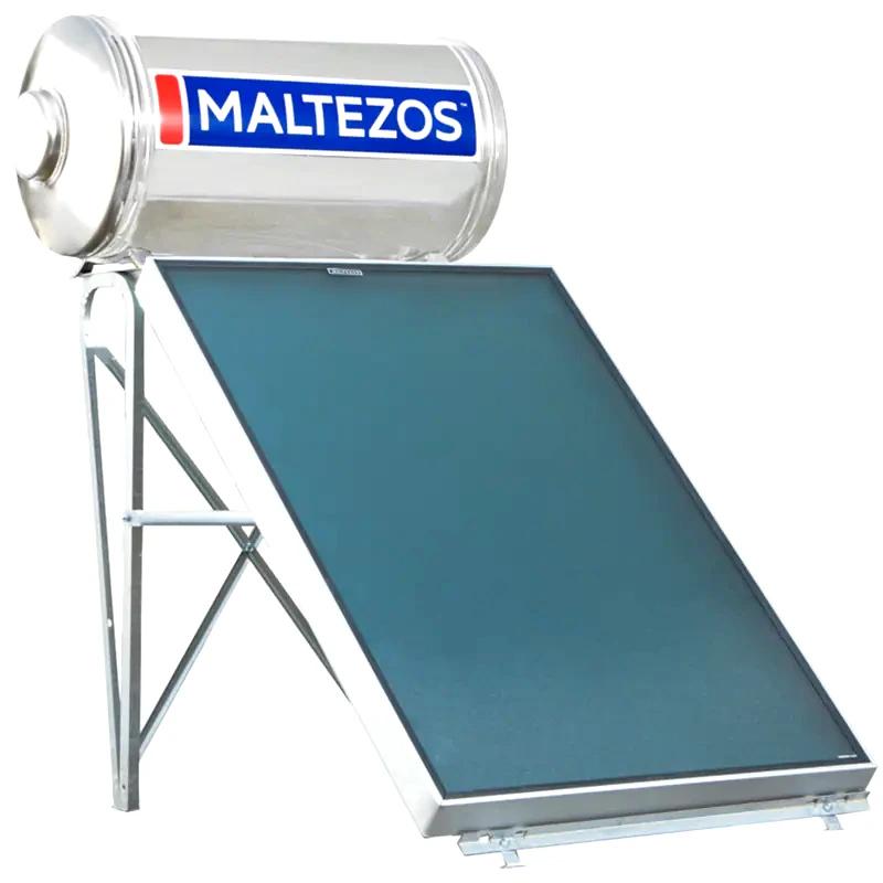 MALTEZOS Ηλιακός Θερμοσίφωνας MALTEZOS Inox 125L/1.5τμ Διπλής Ενέργειας Κεραμοσκεπής
