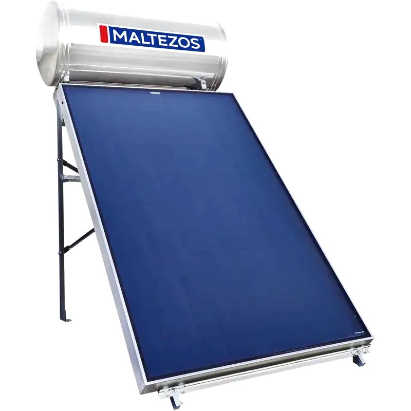 MALTEZOS Ηλιακός Θερμοσίφωνας MALTEZOS Inox 160L/2.6τμ Διπλής Ενέργειας Ταράτσας