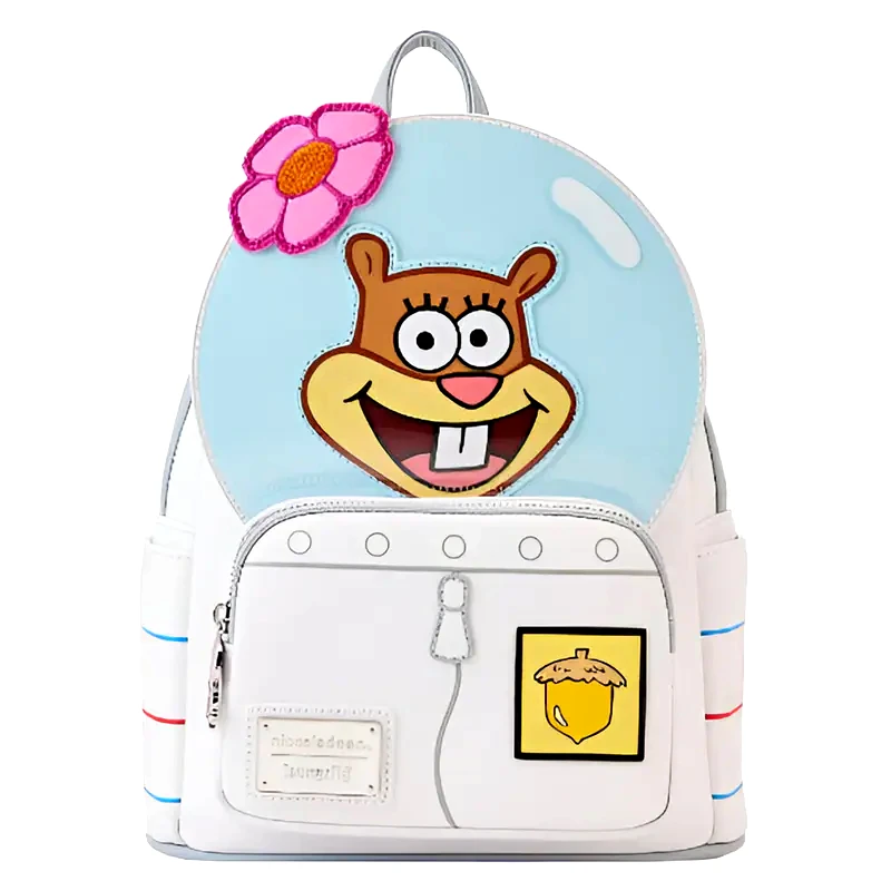 LOUNGEFLY Σακίδιο Πλάτης Loungefly Nickelodeon: Spongebob Squarepants Sandy Cheeks - Λευκό/Γαλάζιο