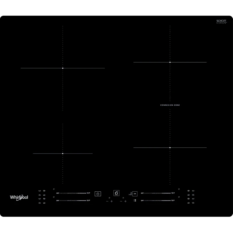 WHIRLPOOL WHIRLPOOL WB S2560 NE 59 cm Μαύρo Εστία Επαγωγική Αυτόνομη