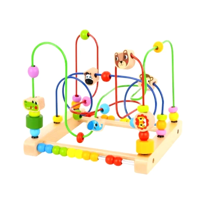 TOOKY TOY Ξύλινος Λαβύρινθος Δάσος Χάντρες -tooky Toy