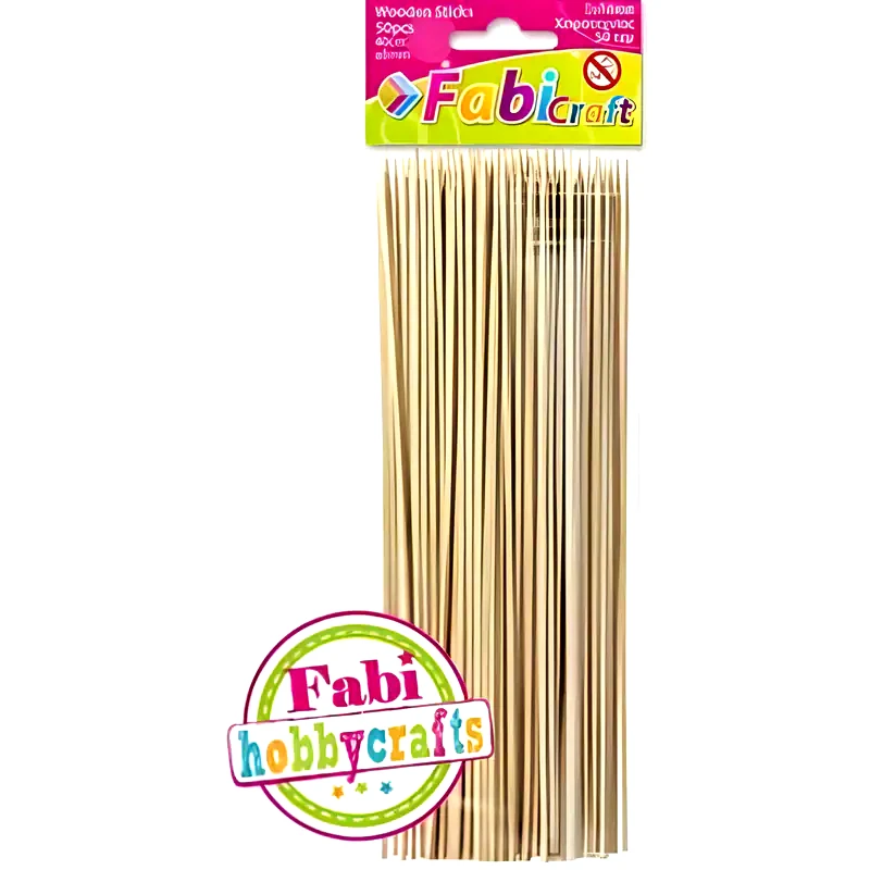 Ξυλάκια Χειροτεχνίας Fabi 40 cm (50 Τεμάχια)
