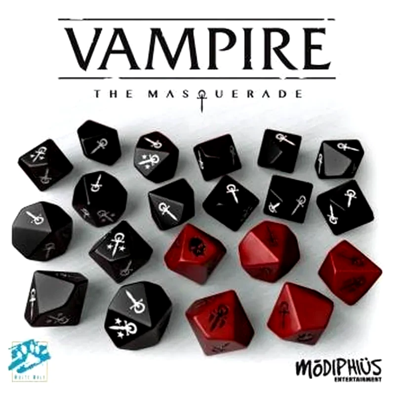 MODIPHIUS ENTERTAINMENT Modiphius Entertainment - Vampire: The Masquerade Dice Set 5th Edition