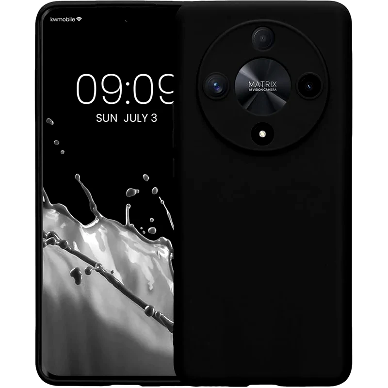 KWMOBILE Θήκη Honor Magic6 Lite / X9b - Kwmobile Tpu Case With Camera Lens Protector Σιλικόνης Με Πλαίσιο Κάμερας - Black Matte (kwm000020lg001c)