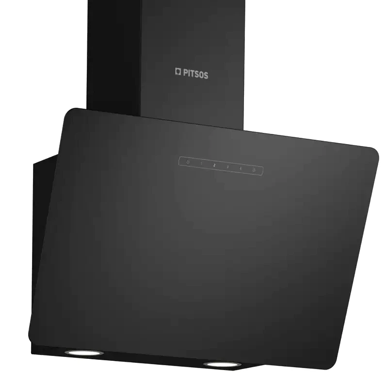 PITSOS PITSOS PTI6E66G 60 cm Μαύρο Απορροφητήρας Καμινάδα Τζάκι