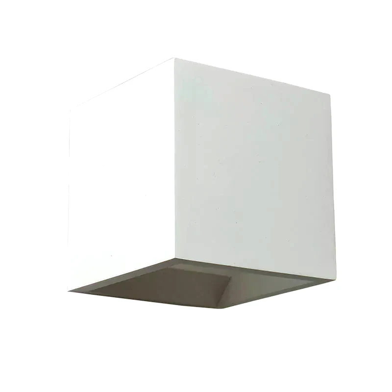 ACA DECOR Απλίκα Τοίχου Aca Γύψινη 12x12x12 cm - Λευκή