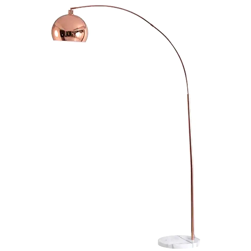 ACA DECOR Φωτιστικό Δαπέδου Aca Matilda από Μέταλλο/Μάρμαρο 35x120x193 cm - Χάλκινο