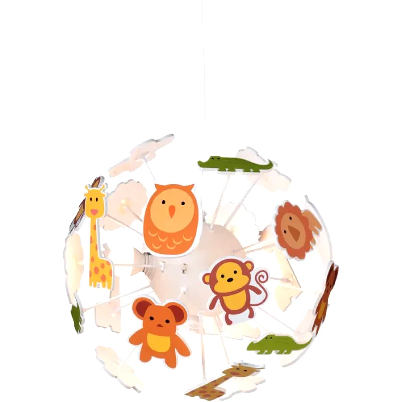 ACA DECOR Παιδικό Φωτιστικό Οροφής Aca Zoo MD160224ZOO