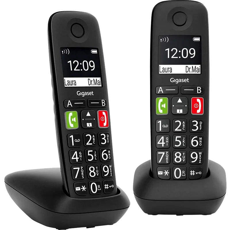 GIGASET Ασύρματο Τηλέφωνο Gigaset E290HX - Black