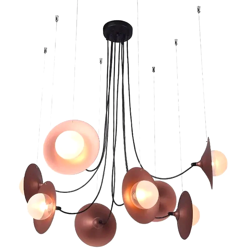 ACA DECOR Φωτιστικό Οροφής Πολύφωτο Aca Hydra Hl4308p81bc Μεταλλικό - Μαύρο/Χάλκινο