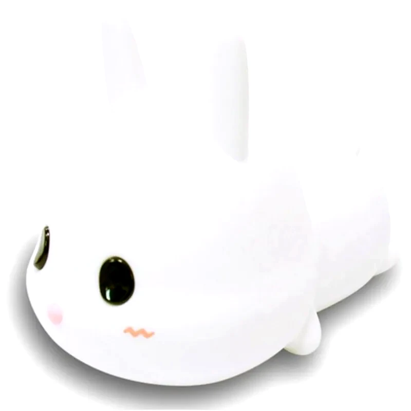 ALLOCACOC Allocacoc Meng Rabbit Night Lamp Κουνελάκι Φωτιστικό Νυκτός Από Μαλακή Σιλικόνη Με Χρονοδιακόπτη