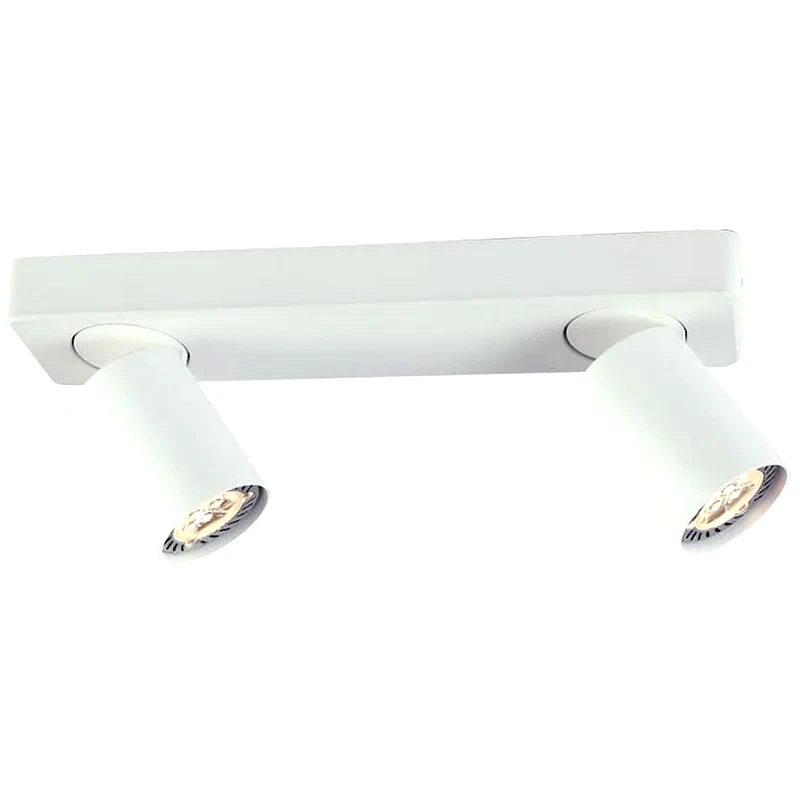 ACA DECOR Σποτ Δίφωτο Aca Elitis Ra302s32wh από Αλουμίνιο - Λευκό