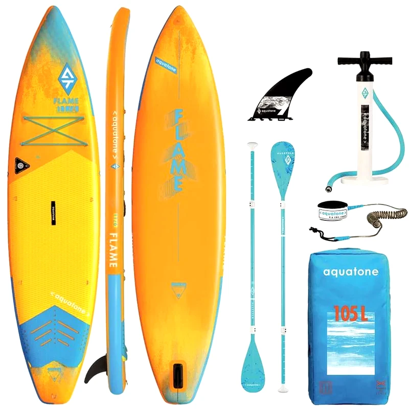AQUATONE Φουσκωτή Σανίδα SUP Aquatone 381 x 81 - Πορτοκαλί